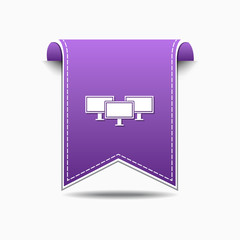 Networrk Icon Violet Vector Icon Design