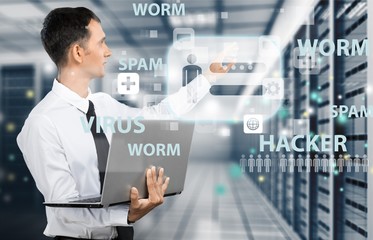 Technology, Network Server, Data.