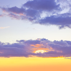 Obrazy na Plexi  zachód słońca niebo