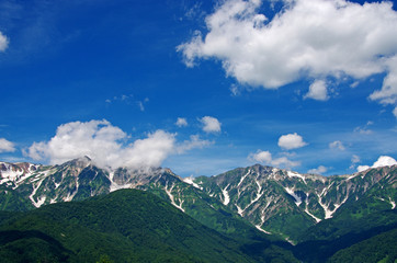 岩岳から眺めた白馬三山