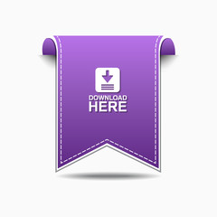 Download Here Violet Vector Icon Designn