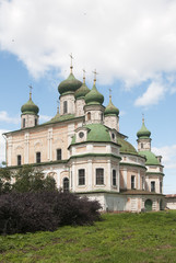 Fototapeta na wymiar The Dormition Cathedral of The Goritsky Monastery in Pereslavl-Z