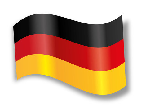 Deutschland Flagge Fahne Icon Button Germany