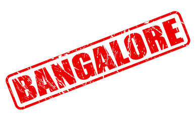 BANGALORE red stamp text