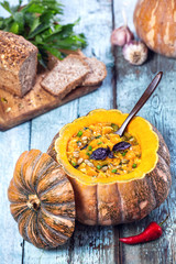 Obraz na płótnie Canvas Autumn Pumpkin soup