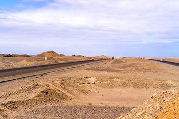 Eastern desert landscape in Egypt