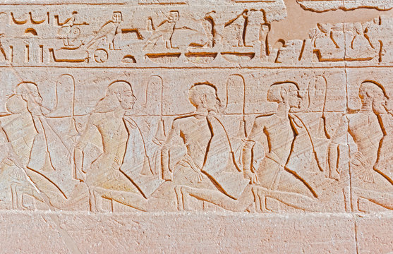 Relief at Abu Simbel temples
