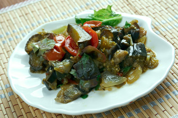 Mediterranean eggplant  dish