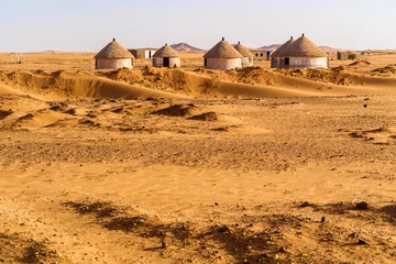 Gordijnen Nubian village in Sudan © Marek Poplawski