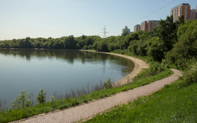 Fototapeta na wymiar city pond