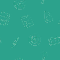 Seamless background with  cars icons for your design