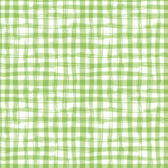 Vector seamless pattern with square hand drawn texture. Green - 88124418