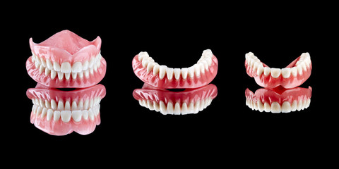 Prótesis dental superior e inferior 
