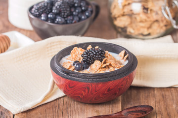 cereal flakes for breakfast