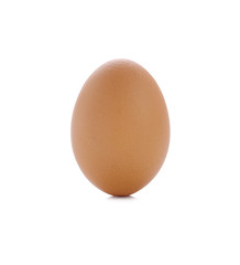 one eggs isolated on white background