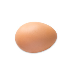 Chicken egg on isolated background.