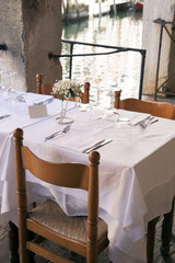 Restaurant Table in Venice