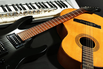 Musical instruments, closeup