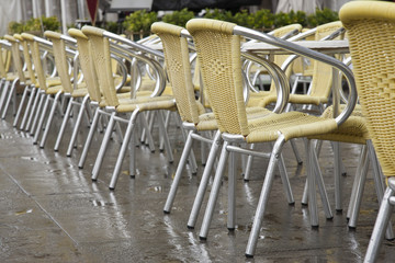 Cafe Tables and Chairs in San Marcos - St Marks Square, Venice