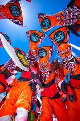 Obraz premium Ghost mask thailand festival