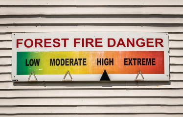 Forest Fire Danger Sign