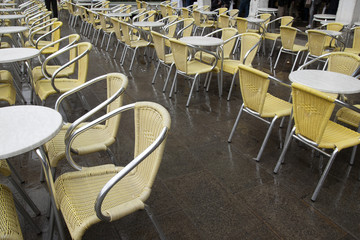 Cafe Tables and Chairs in San Marcos - St Marks Square, Venice