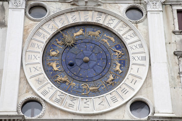 Fototapeta na wymiar Torre dell Orologio - Clock Tower, Venice