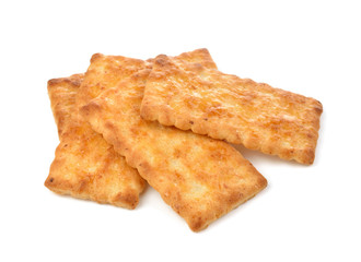 Cracker isolated on  over white background