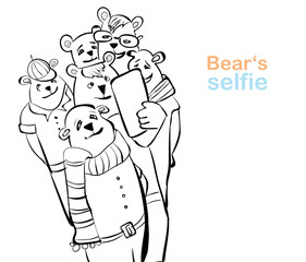 bear selfie. many bears do self photo. 