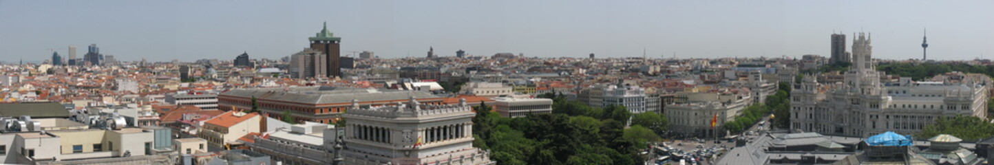 Fototapeta na wymiar Panorama von Madrid/Spanien