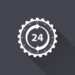 24 hour service icon