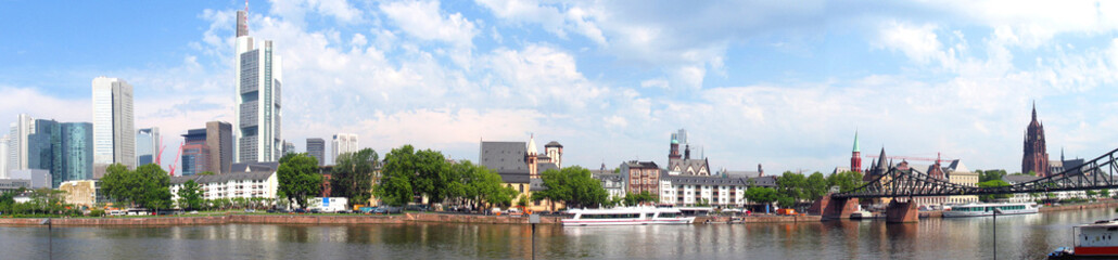 Naklejka premium Panorama von Frankfurt am Main