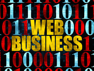 Web design concept: Web Business on Digital background