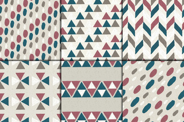 Obraz premium seamless hand drawn patterns