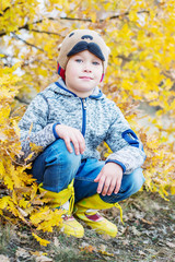 Autumn Portrait  little boy © marchibas