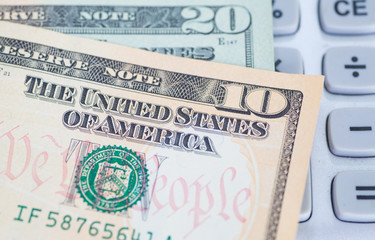 The dollar banknotes for business and finance concept
