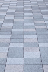 Outdoor concrete block floor background and texture