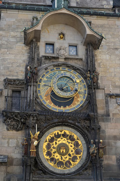 Astronomical clock on the Staromestsky town hall, the Prague chi