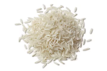 Foto op Canvas Heap of raw Basmati rice © Picture Partners