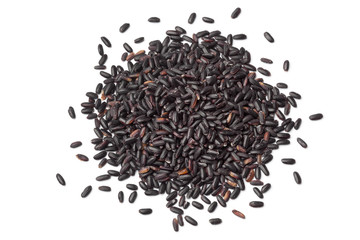 Heap of raw black venere rice