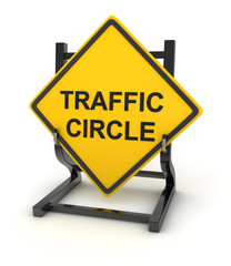 Road sign - traffic circle