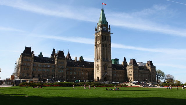 4K UltraHD A timelapse view of Canada's Parliament in Ottawa