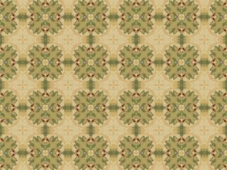 Ethnic pattern. Abstract kaleidoscope  fabric design.