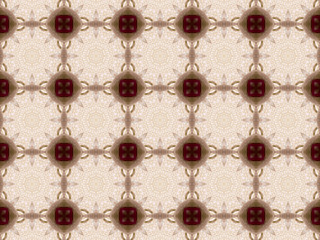 Ethnic pattern. Abstract kaleidoscope  fabric design.