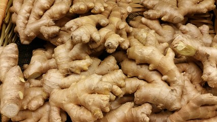Ginger Root at a Produce Stand
