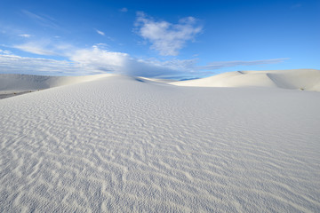 White Sand Dunes on Sunny Day