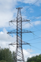 high voltage pillar and wires 2