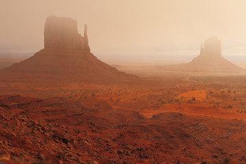 Red Navajo Sandstone of Monument Valley