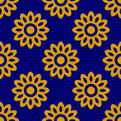 Seamless Flowers Pattern. 