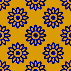 Seamless Flowers Pattern. 